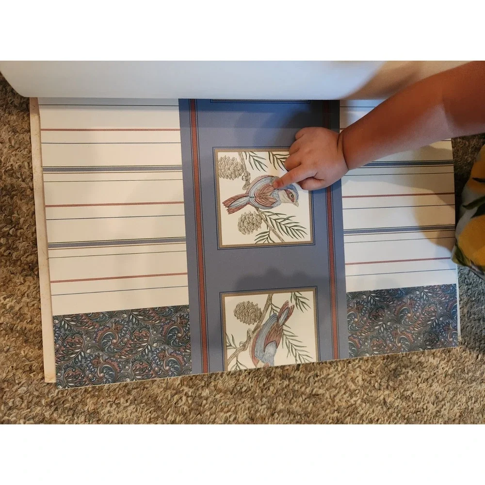 Vintage Ethan Allen Wall Paper Sample Book Wildlife Suite Retail Counter Display